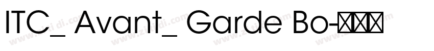 ITC_ Avant_ Garde Bo字体转换